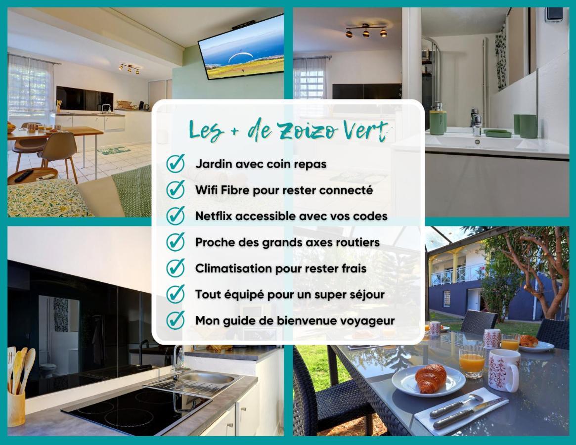 Zoizo Vert - Studio Au Calme Avec Jardin - St Leu Saint-Leu Exteriör bild